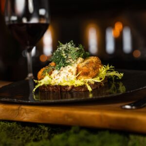 Gourmet smørrebrød på Restaurant Loftet